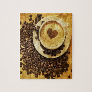 Puzzle Moda Capuchino Java Café frijol Café Lover