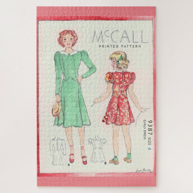 Puzzle Moda retro (Vertical)