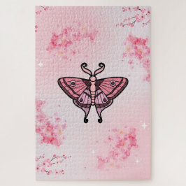Puzzle Moda rosa con fondo de flor sakura