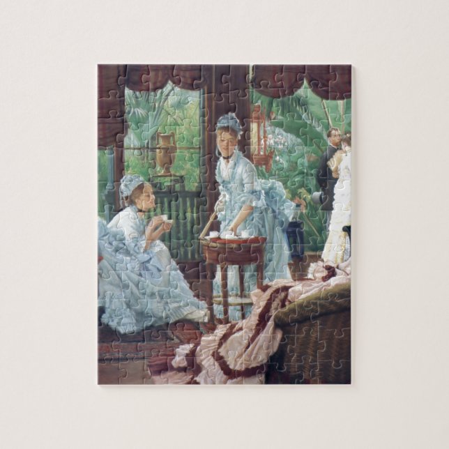 Puzzle Moda Tissot del té del fiesta de casa del (Vertical)