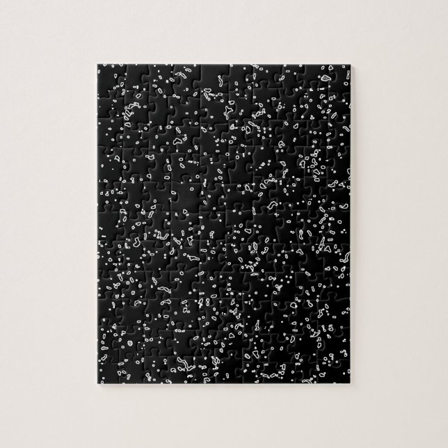 Puzzle Modalidades De Arte Fractal Negro Y Blanco Moderna (Vertical)