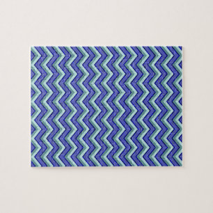 Puzzle Modelo azul de Chevron del zafiro