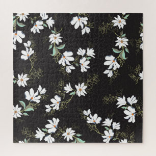 Puzzle Modelo brillante sin soldadura floral de Magnolia
