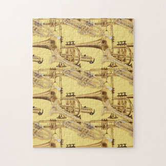 Puzzle Modelo de cobre amarillo de la trompeta