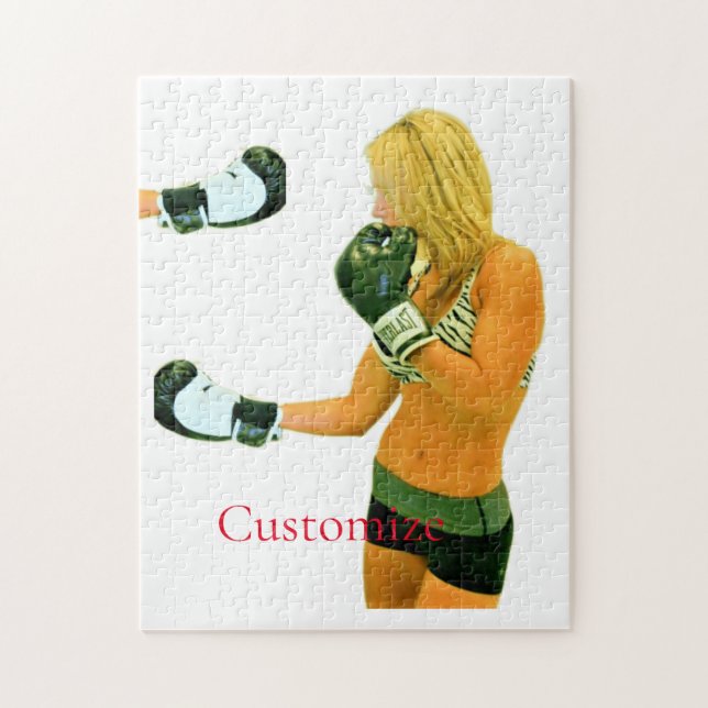 Puzzle Modelo de fitness femenino boxeo Thunder_Cove (Vertical)