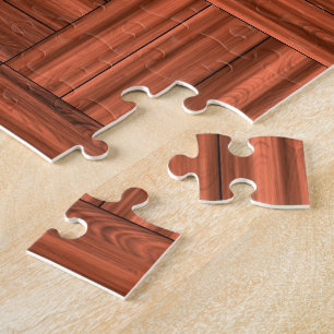 Puzzle Modelo de madera del piso de entarimado de la