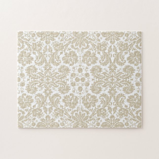 Puzzle Modelo floral francés del nouveau del arte del (Horizontal)