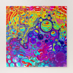 Puzzle Modern Abstract Digital Fluid Art