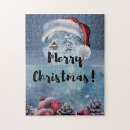 Puzzle Modern funny cute Christmas reindeer