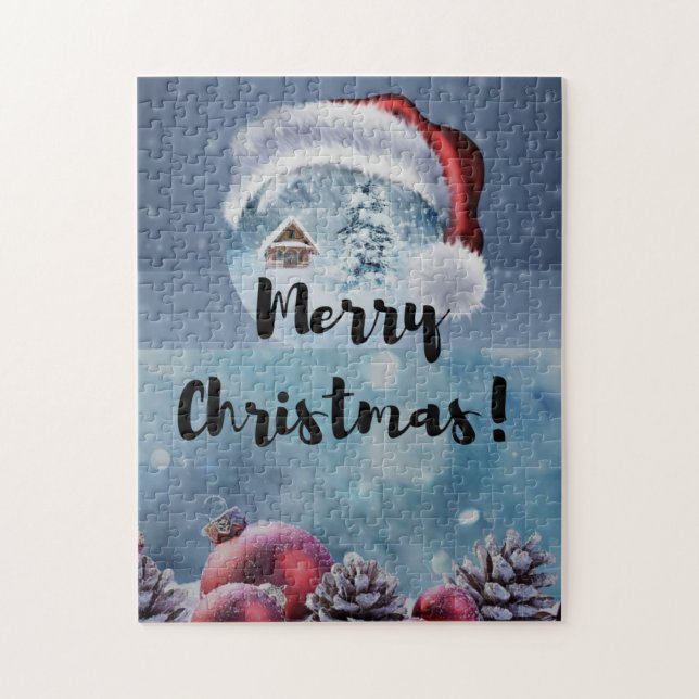 Puzzle Modern funny cute Christmas reindeer      (Vertical)