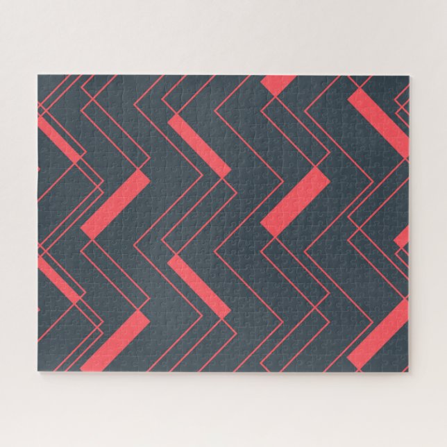 Puzzle Modern, simple, abstract, vibrant, trendy pattern (Horizontal)