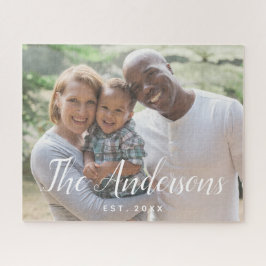 Puzzle Moderna familia de alfabetos caligráficos foto com