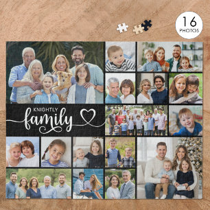 Puzzle Moderna FAMILIA Script 16 Collage de fotos tu colo