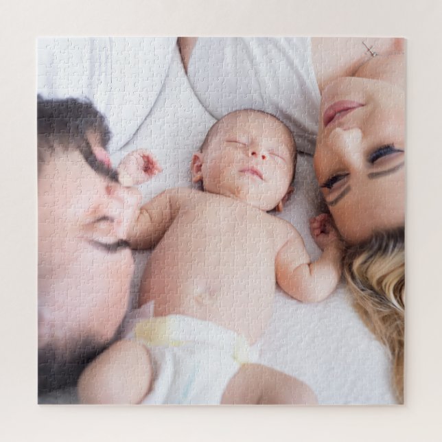 Puzzle Moderna foto familiar Keepsake (Vertical)