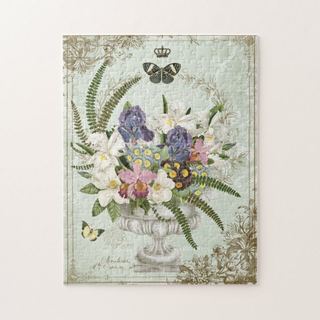 PUZZLE MODERNA VINTAGE FLORAL FRANCESA GARDEN PUZZZLE (Vertical)