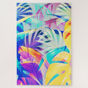 Puzzle Moderno Color Pastel Floral Abstracto