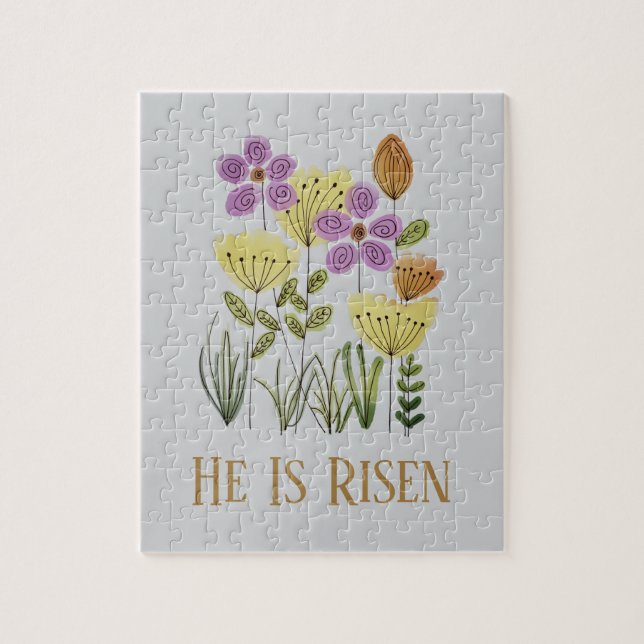 Puzzle Moderno, es floral de Pascua en ascenso (Vertical)