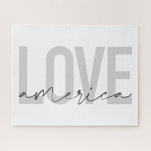 Puzzle Moderno, simple, moda, diseño fresco de Love Ameri