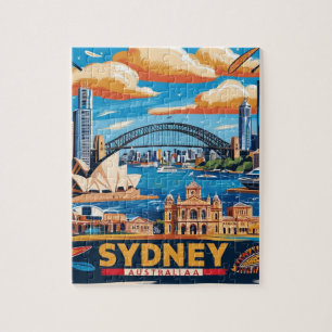 Puzzle Moderno Sydney Australia Viajes de arte