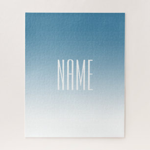 Puzzle Moderno texto editable elegante y color ombre