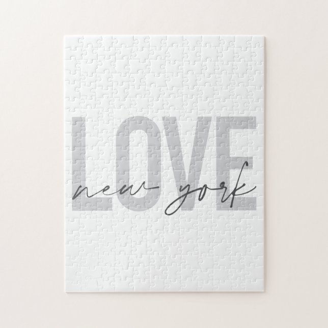 Puzzle Moderno, urbano, fresco diseño simple de Love New  (Vertical)