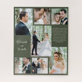 Puzzle Modernos nombres de Collages de fotos recién casad