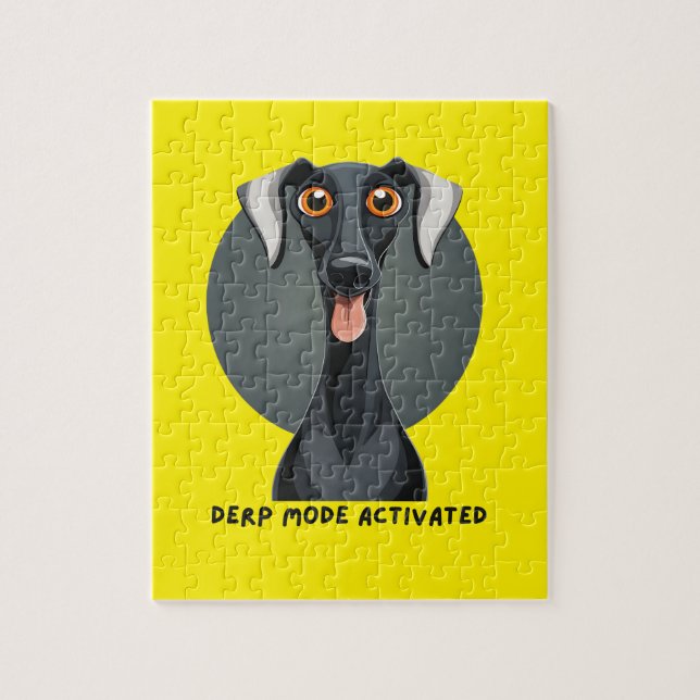 Puzzle Modo Derp activado - Funny Mascota Goofy (Vertical)