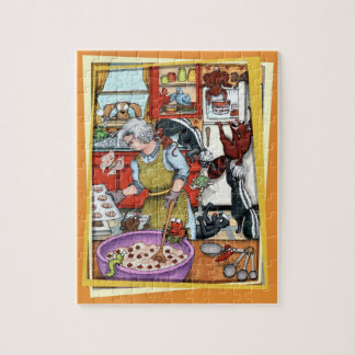 Puzzle Mofetas en la cocina