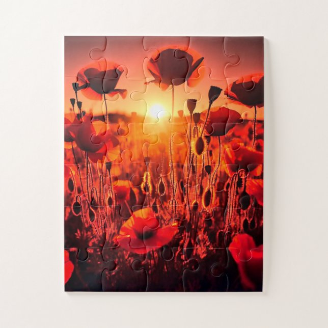 Puzzle Mohn im Gegenlicht (Vertical)
