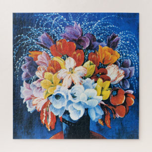 Puzzle Moise Kisling, Ramo de Tulipanes,