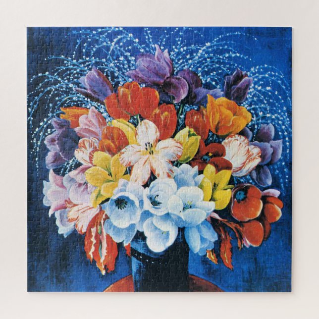 Puzzle Moise Kisling, Ramo de Tulipanes, (Vertical)