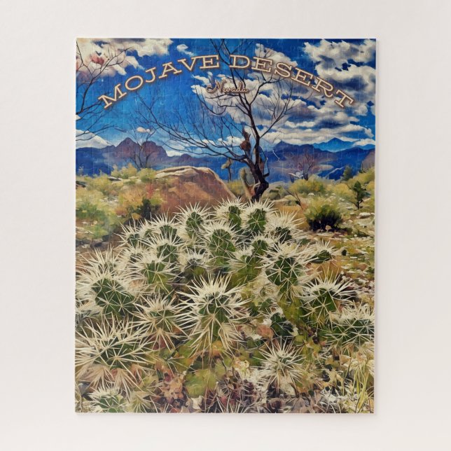 Puzzle Mojave Desert Cholla Cactus (Vertical)