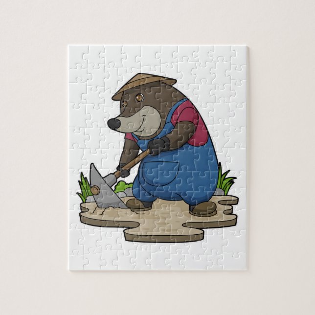 Puzzle Mole como granjero (Vertical)