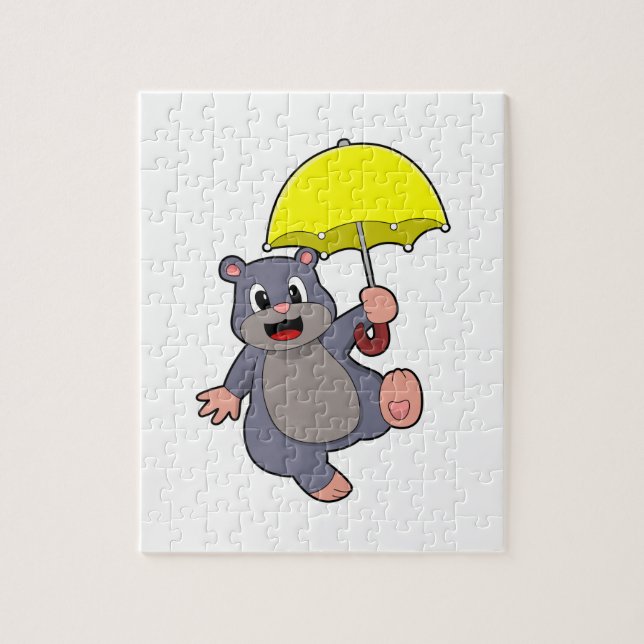 Puzzle Mole con paraguas (Vertical)