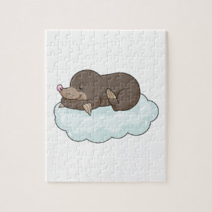 Puzzle Mole on Clouds