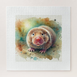 Puzzle Mole Rat 100924AREF134 - Watercolor