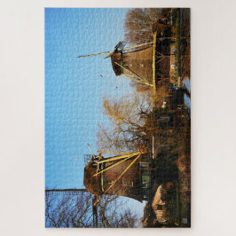 Puzzle Molens in Nederlands landschap.