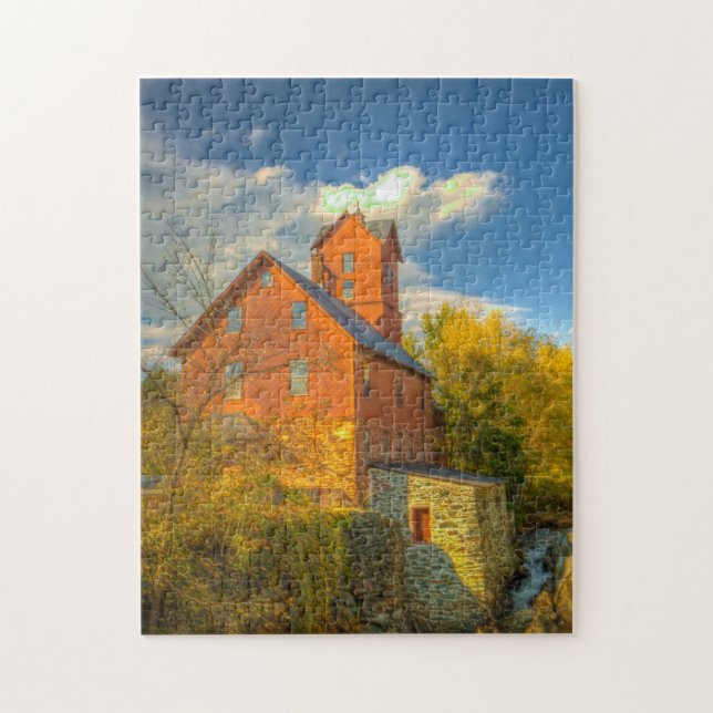Puzzle Molino antiguo en Vermont . (Vertical)