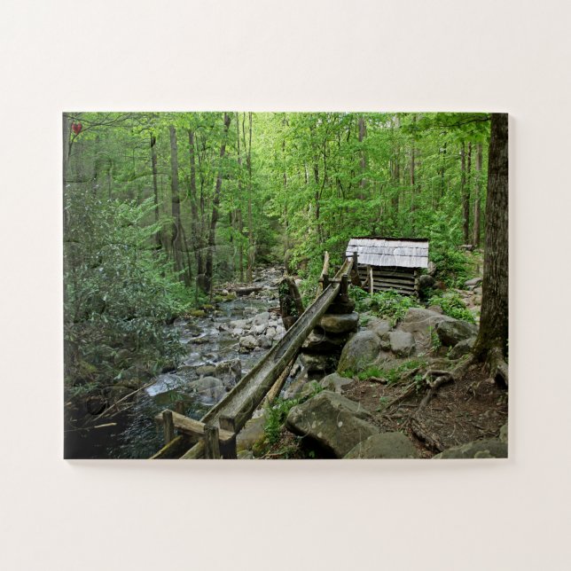 Puzzle Molino Antiguo Gatlinburg Tennessee (Horizontal)