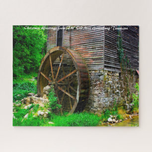 Puzzle Molino Antiguo Gatlinburg Tennessee. Saludo de Nav