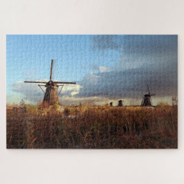 Puzzle Molino de viento Kinderdijk Países Bajos Holanda E