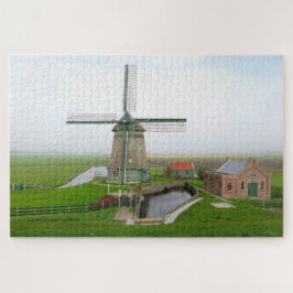 Puzzle Molino de viento para edificios paisajísticos de l