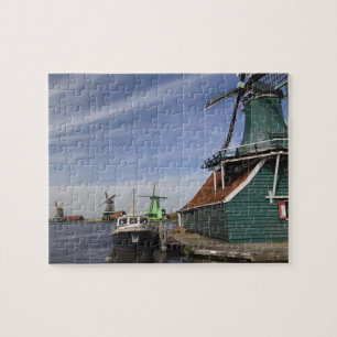 Puzzle Molino de viento, Zaanse Schans, Holanda, Países B