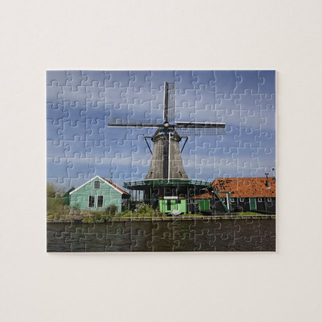 Puzzle Molino de viento, Zaanse Schans, Holanda, Países B (Horizontal)