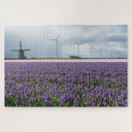 Puzzle Molinoes de viento tradicionales y modernos con
