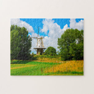 Puzzle Molinos de viento de  Amsterdam Holanda. Rompecabe
