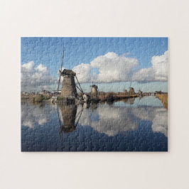 Puzzle Molinos de viento Kinderdijk Países Bajos Holanda
