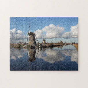 Puzzle Molinos de viento Kinderdijk Países Bajos Holanda 