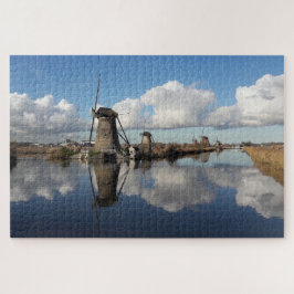 Puzzle Molinos de viento Kinderdijk Países Bajos Holanda