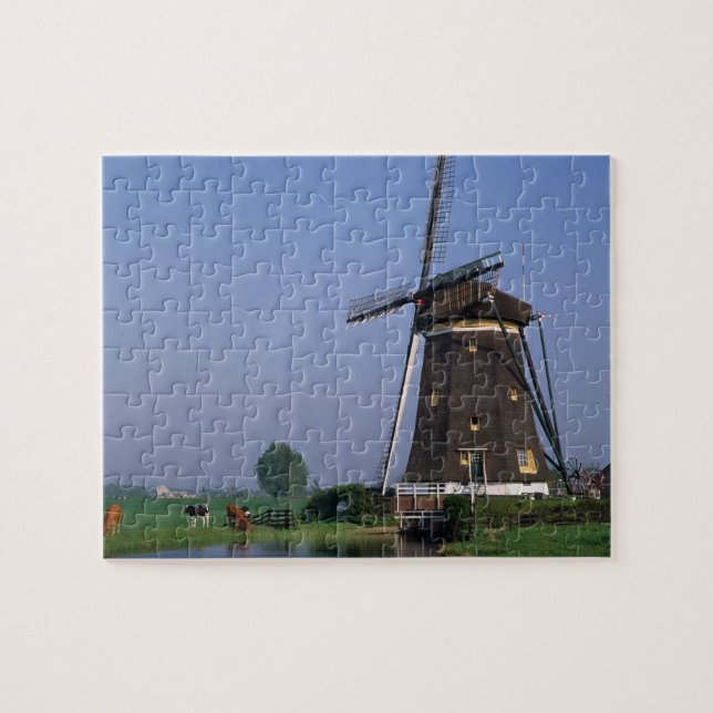 Puzzle Molinos de viento, Leidschendam, Países Bajos (Horizontal)